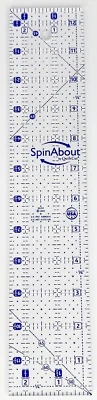 Quilting Ruler "Spin About" by Quiltcut 2.5" x 12.5 rectangle quilting ruler NEW - Image 1 of 2
