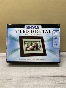 SHOMi 7" LED Digital Picture Frame Plug & Play No PC Required New - Picture 1 of 2