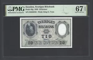 Sweden 10 Kronor 1959 P43g Uncirculated Grade 67 - Picture 1 of 2