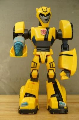 Modern 2007 Hasbro Transformer Talking Bumblebee Robot Car Yellow & Black 11" - Image 1 of 4