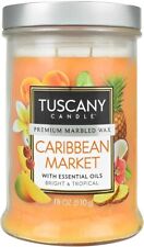 18oz Tuscany, mottled, bronze lid- Caribbean Market