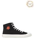 RRP€290 KENZO Canvas Sneakers US10 UK9.5 FR44 IT43 Embroidered Flower Dog Tag