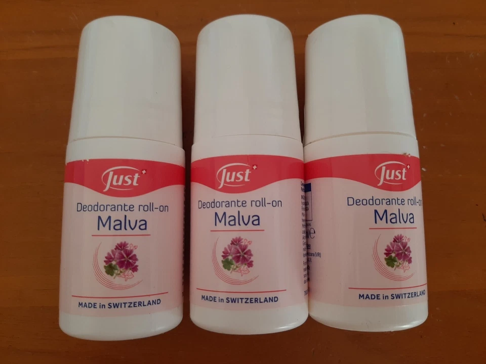 N.3 Deodorante Deo Roll-on Malva Just 50 ml - OFFERTA - per pelle sensibile - Immagine 1 di 1