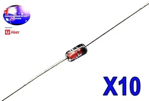 De OZ Calidad 10 PIEZAS DIODO DE SEÑAL PEQUEÑA 200mA 100V 1N914 RÁPIDO + CORREO GRATUITO! - Imagen 1 de 5