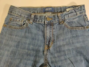 Pantalones de mezclilla ajustados para niñas talla 14 antiguos azul marino usados en muy buen estado - Imagen 1 de 6