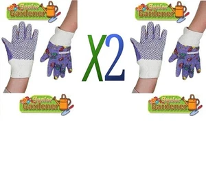 LOT DE 2 PAIRES DE GANTS DE JARDIN POUR ENFANT DE 4 A 9 ANS JUNIOR GARDENER - Imagen 1 de 1