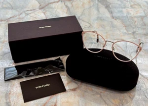 Original Tom Ford Brille B80002 Damen Cat Eye Donna Rosa Metalletui 53 mm - Bild 1 von 7