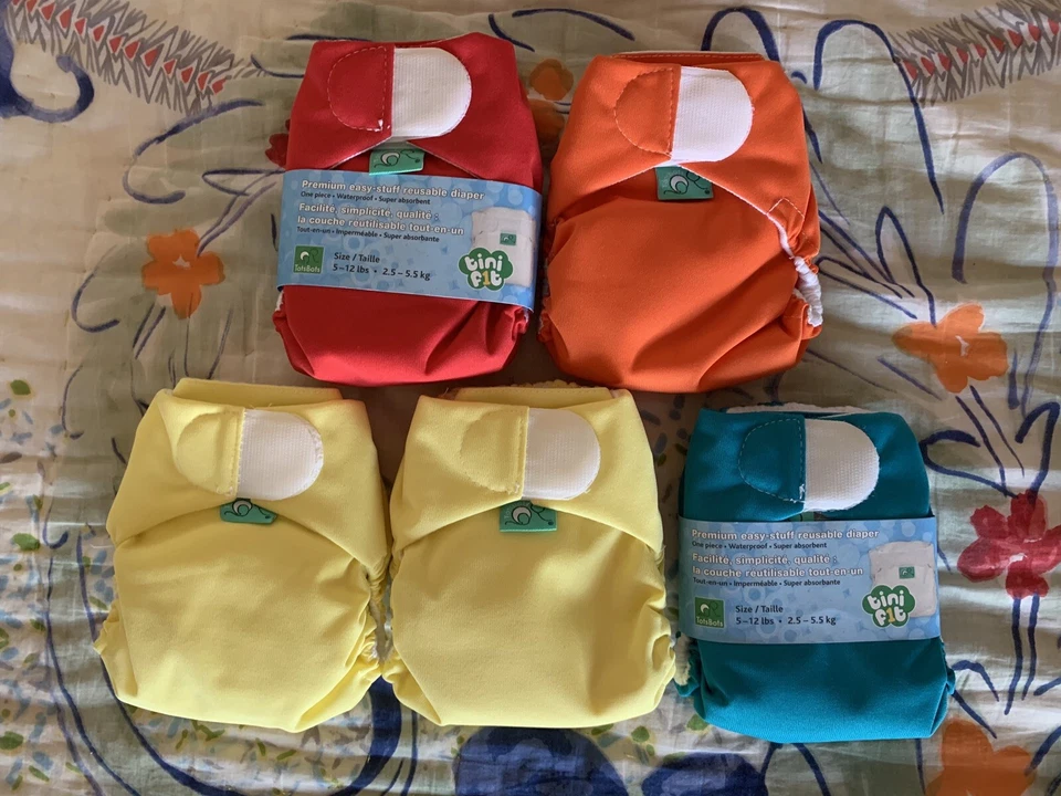 Lote recém-nascido TotsBots Teeny Fit NOVO!! Verde sustentável V2 ecológico! - Imagem 1 de 1