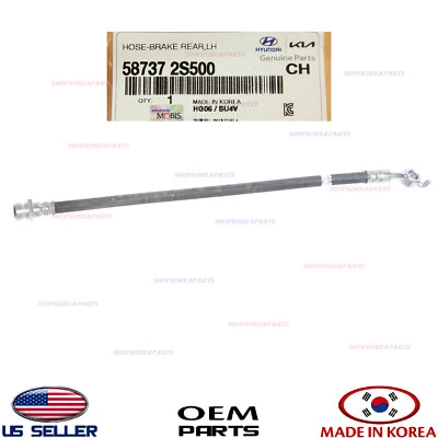 Genuine Brake Hydraulic Hose Rear LEFT ⭐OEM⭐ Tucson 4WD 10-15 Sportage 4WD 11-16 - Image 1 of 3