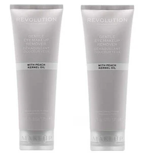 Pack of 2 Revolution Skincare Gentle Eye Make Up Remover with Peach Kernel Oil - Picture 1 of 5