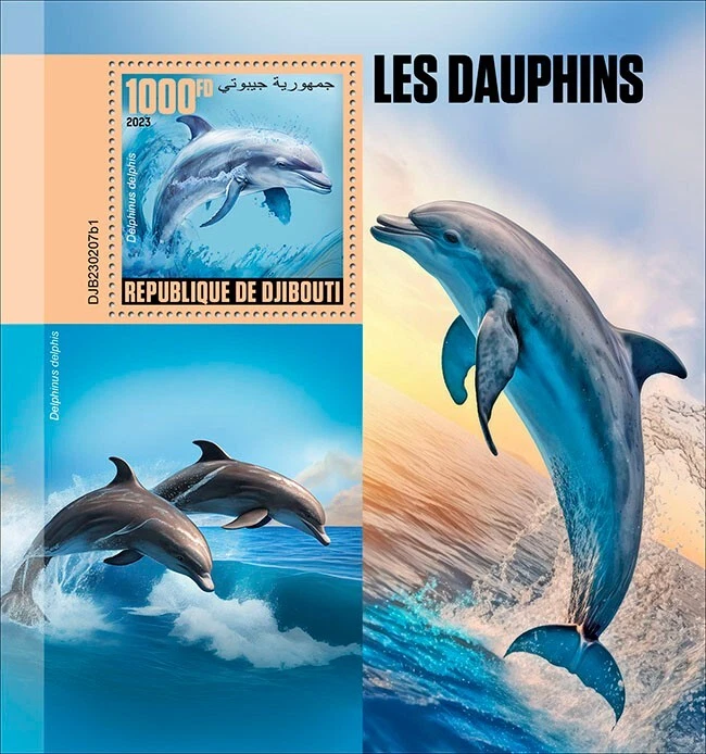 2023/05- DJIBOUTI- DOLPHINS  I         1V complet set    MNH ** - Image 1 of 1