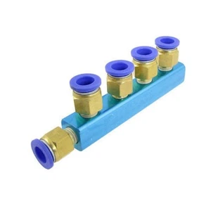 Air Hose Fitting 4mm to 6mm 5 Way Push in to Connect Quick Coupler - Picture 1 of 1
