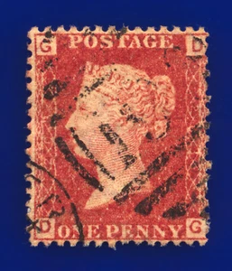 1877 SG43 1d Red Plate 203 DG Chichester Good Used Cat £20 dnfb - Bild 1 von 3