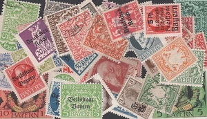 COLECCIÓN DE SELLOS DE BAVIERA -- 120 DIFERENTES -- AÑOS 1870-1920 CALIDAD SUPERIOR - Imagen 1 de 2