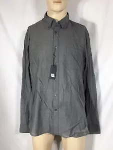 Camicia abito da uomo nuova con etichette John Varvatos Star USA abbottonata taglia L - Foto 1 di 6