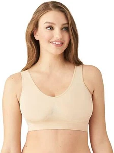 Wacoal 278147 Womens Smooth Bralette Bra, Sand, 40 US - Picture 1 of 3