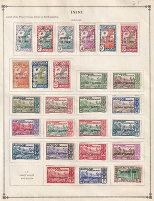 ININI - COMO NUEVO CON BISAGRAS Y 1 COLECCIÓN USADA RETIRADA DE LAS PÁGINAS DEL ÁLBUM - M395 Foto 1 de 2