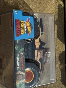 Hot Wheels Oversized Monster Truck Jurassic World Camp Cretac Tyrannosaurus Rex - Picture 1 of 7