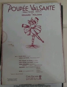 Walzerpuppe Poupee Valsante von Ed Poldini für Klavier ~ 1948 Vintage Noten - Bild 1 von 5