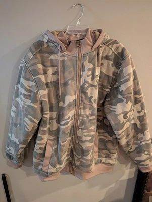 RedHead 1856 Fleece Mens Large  Camouflage Jacket Full Zip Hunting Camo Mockneck - Image 1 of 4