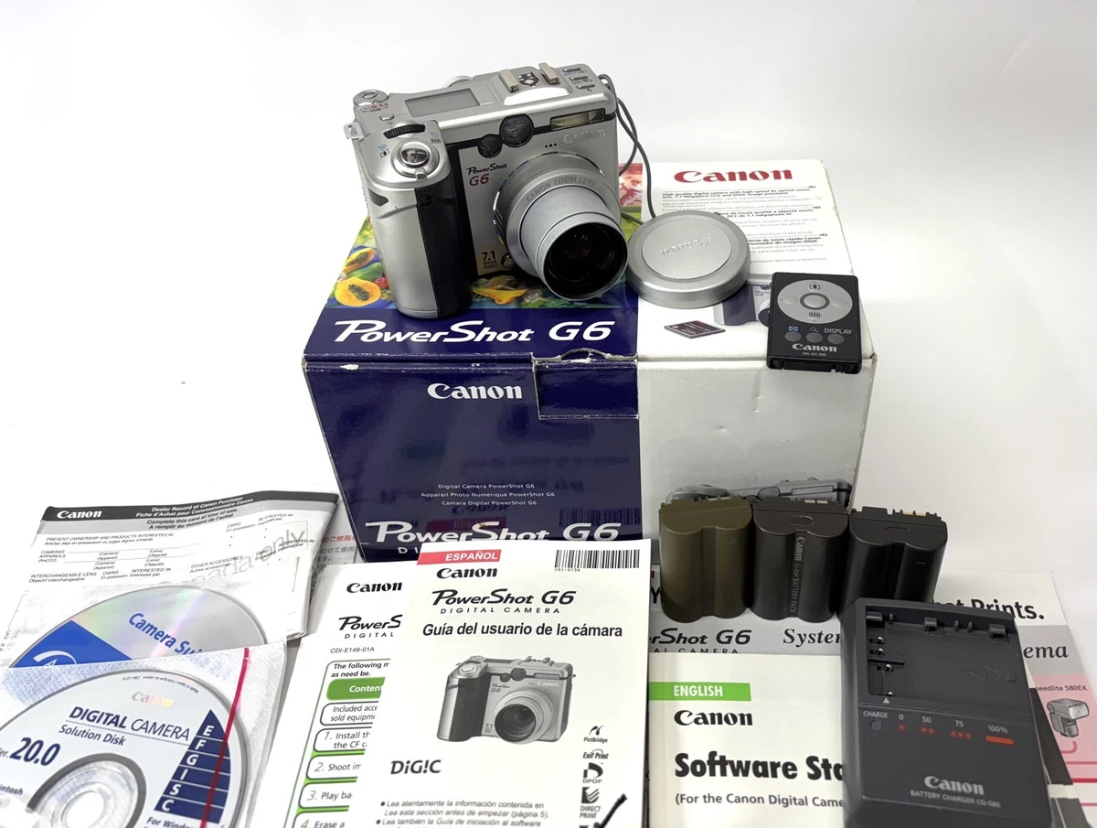 Canon PowerShot G6 Auto Focus Digital Cameras for Sale | Shop New