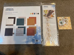 Creative Memories 12 x 12 Grateful Giving Paper Pack 6 hojas + pegatinas + embellecedor - Imagen 1 de 5