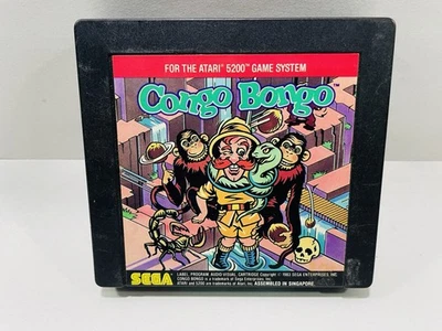 Sega Congo Bongo ATARI 5200 Cartridge Tested Works - Image 1 of 4
