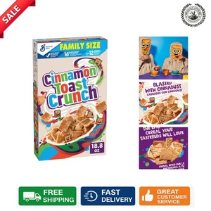 Deliciously Crispy Cinnamon Cereal - Family Size 18.8 oz with Movie Collectibles - Bild 1 von 11