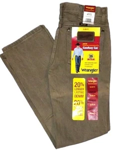 Wrangler Herren Cowboy Schnitt Slim Fit Premium Performance Hellbraun Größe 28x32 36MWZDR - Bild 1 von 7