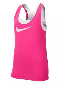 Lot of 50 Nike Girl's Tank Top 2 in 1 Training Vest Laser Fuchsia White Size XL - Picture 1 of 6