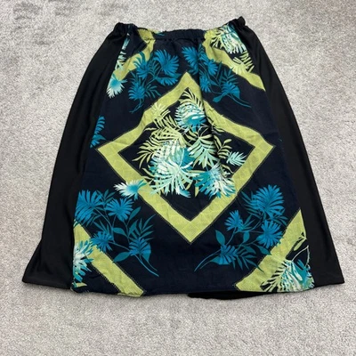 Vestido Clio Vintage Años 90 Floral Midi Sarong Para Mujer 14 Negro Azul Verde Informal Boho Foto 1 de 4