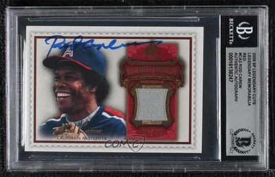 BAS 2009 SP Legendary Cuts Memorabilia Red /75 Rod Carew BGS Authentic Auto HOF - Image 1 of 2