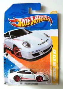 HOT WHEELS 2011 NEW MODELS 36/50 PORSCHE 911 GT3 RS WHITE36/244 HTF NIP - Picture 1 of 2