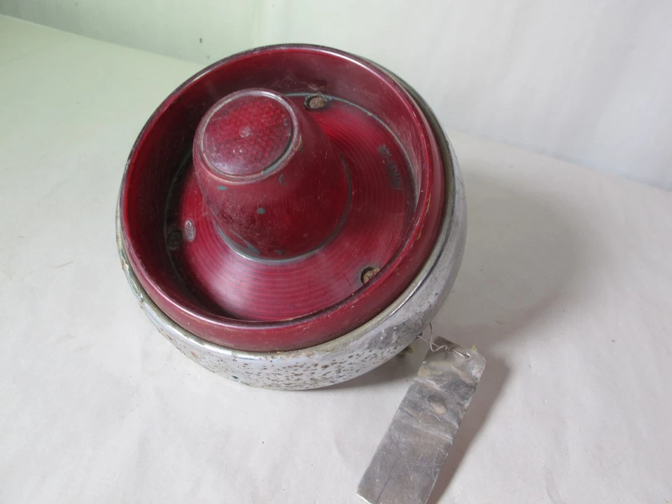 53 Ford Customline Crestline OEM Tail Light Lens and Bezel FRST-53 - Image 1 of 4