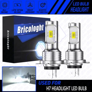 Bombillas de faros LED H7 alto bajo 6500K blanco brillante CANBUS LIBRE DE ERRORES E4EA - Imagen 1 de 9