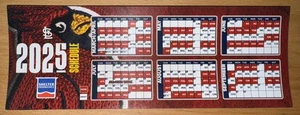 2025 ST LOUIS CARDINALS MLB MAGNET SCHEDULE - SHELTER INSURANCE - Picture 1 of 1