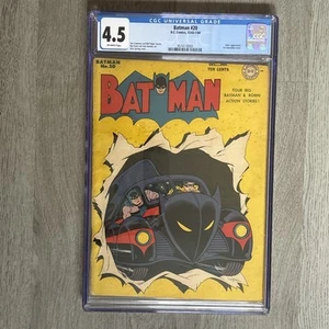 Batman #20 1943 DC Comics CGC 4.5 1st Batmobile Cover Dick Sprang Bob Kane Buch - Bild 1 von 3