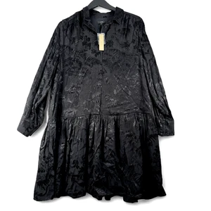 Neu Jcrew AR671 schwarzes Jacquardkleid für Damen Gr. XL - Bild 1 von 6