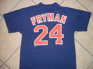 vtg TRAVIS FRYMAN DETROIT TIGERS 24 JERSEY T SHIRT Baseball 80s 90s Adult MEDIUM - Picture 1 of 3