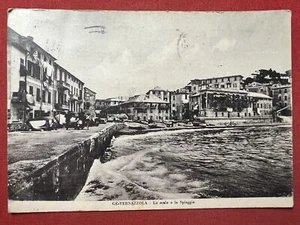 Cartolina - Genova - Vernazzola - Lo scalo e la Spiaggia - 1954 - Picture 1 of 2