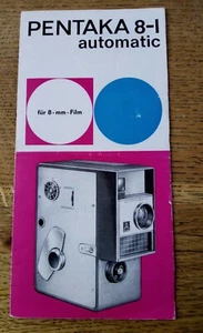 Bedienungsanleitung für PENTAKA 8-I für 8-mm-Film / 6 Seiten / Foto Geller - Bild 1 von 3