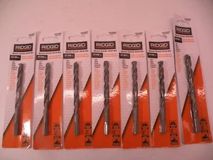 6 x RIDGID 21/64" Black Oxide Drill Bits Metal Wood Plastic AC10018 + 1- 25/64" - Picture 1 of 3