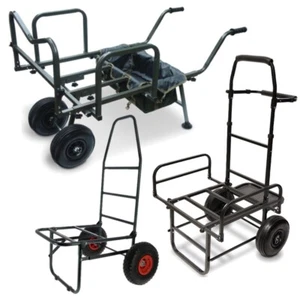 NGT Fishing Barrow Trolley Dynamic Carp Trolley Twin Wheel Fishing Tackle - Picture 1 of 13