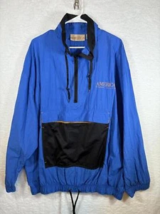 Vintage 90s Perry Ellis America Windbreaker Jacket L Men’s Anorak Pullover - Picture 1 of 8