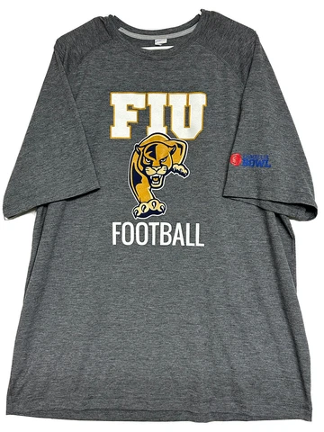 FIU Florida International Panthers Football Camellia Bowl SportTek T Shirt Logo Cover
