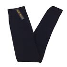 New Mix Womens One Size Buttery Soft Solid Black Leggings Fleece Lined Stretch