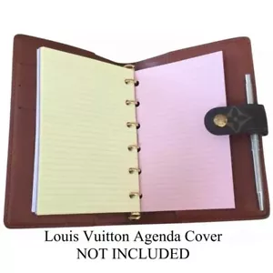Tiny Pen FITS Louis Vuitton Small PM Agenda Cover Insert + Note Paper: 60 pages! - Picture 1 of 12