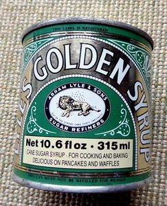 Lyles Golden Syrup ~ 10.6 Fluid Oz ~ metal tin canister ~ vintage ~ full - Picture 1 of 6