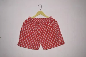 Girls Short Boxer Pant Cotton Block printed Night wear Boxer soft XL Size - Picture 1 of 5
