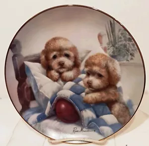 BEDTIME FUN ~ PUPPY PALS DANBURY MINT - Ruane Manning Sammelteller A7893 - Bild 1 von 5